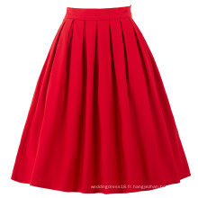 Belle Poque Jupes Vintage Rouge Pinup 50S 60S Jupes Eté BP000154-2